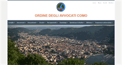 Desktop Screenshot of ordineavvocaticomo.it